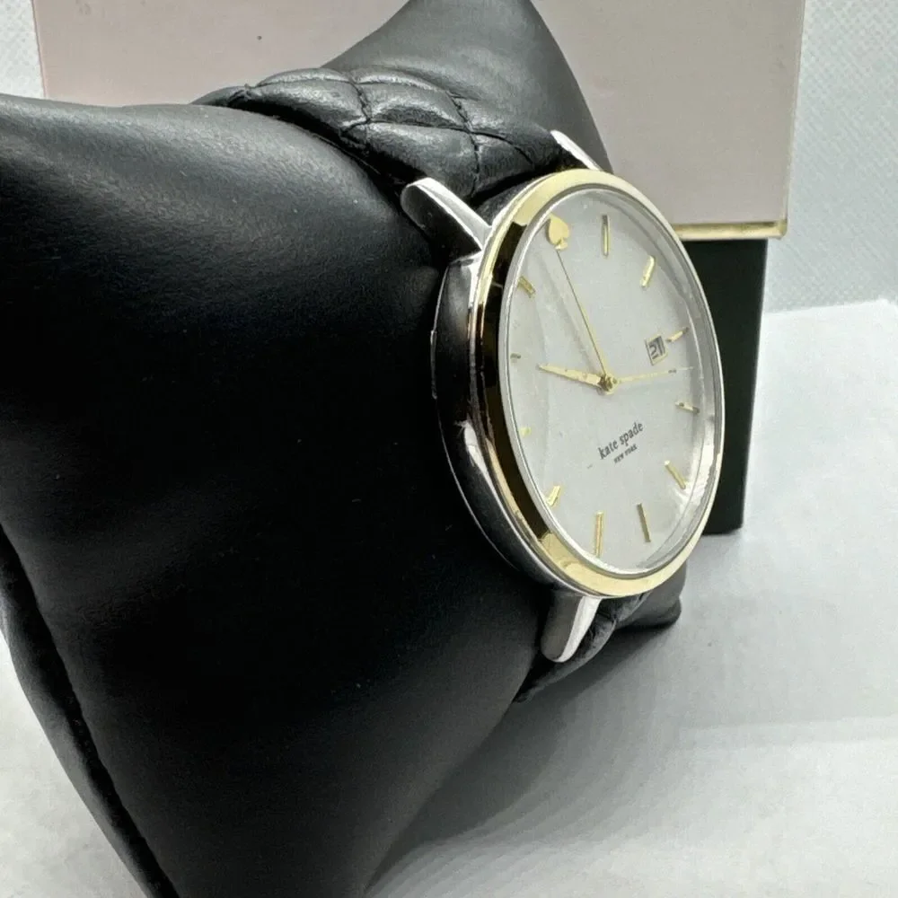 Kate Spade New York Metro 0125 Women's Black Leather Analog Dial Watch JNA121
